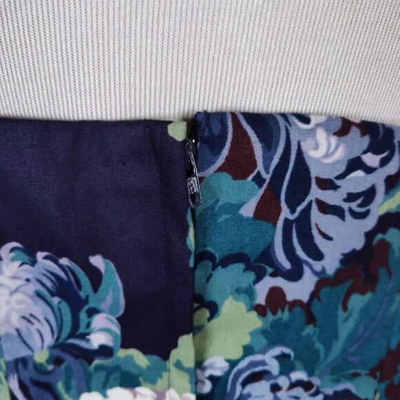 Vintage 90s Peplum Midi Dress Size 10 Blue Garden Party Off the Shoulder - Picture 9 of 16